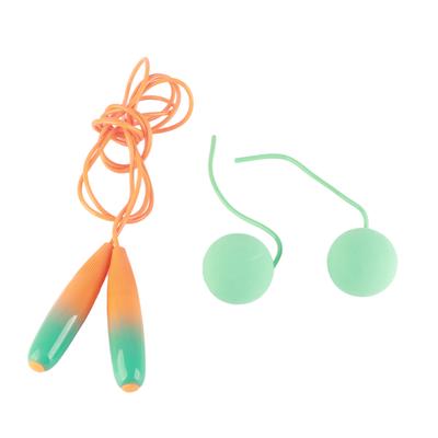 Seilloses Springseil Praktisches ABS PVC Sicheres Kabelloses Springseil für Übungen Farbverlauf Orange
