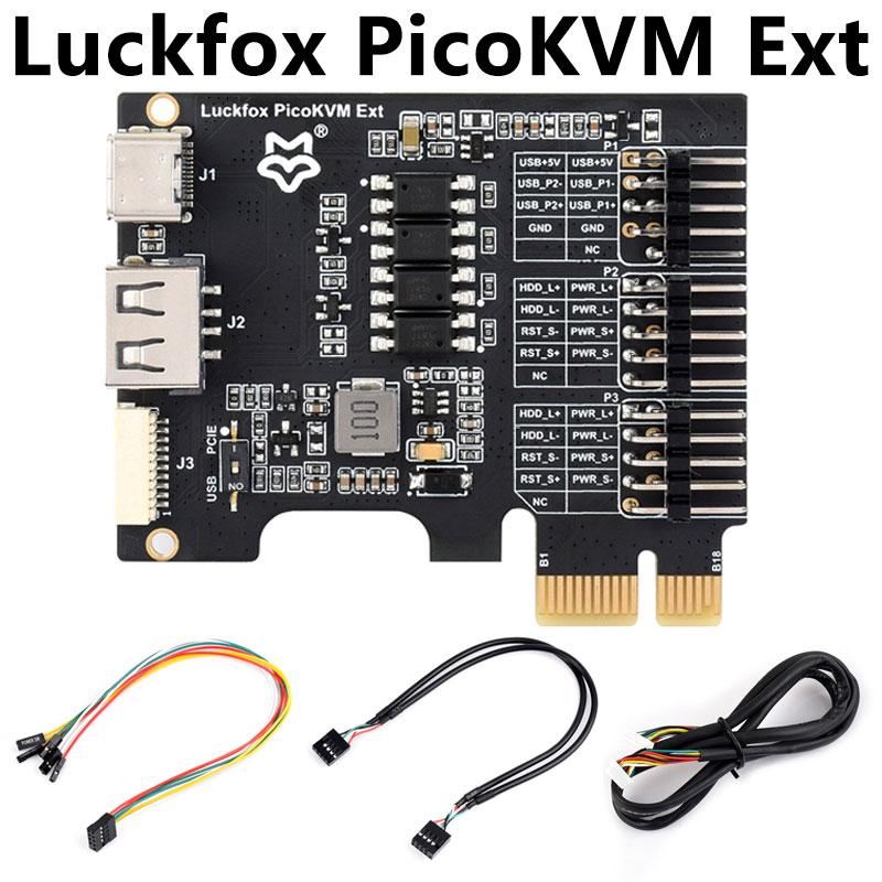 Luckfox PicoKVM Ext PCIe Expansion Board PCIe USB remote power management For Luckfox PicoKVM
