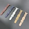 For Applewatch10 Apple Watch with iwatch9876SE Hollow Breathable Twist Silicone Sports