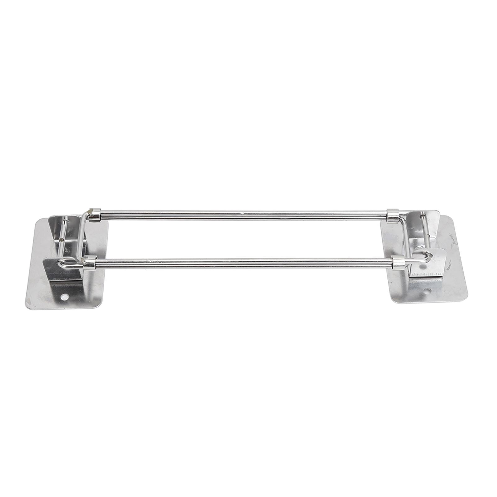 

195‑345mm RV Shower Corner Storage Bar Stainless Steel Adjustable Bathroom Storage Rack Guard Rod for Trailer Yacht