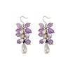 "Zixiao Condensation" Mori Super Immortal Crystal Fringed Earrings Handmade Beaded Earrings Women's Long New Chinese Earrings