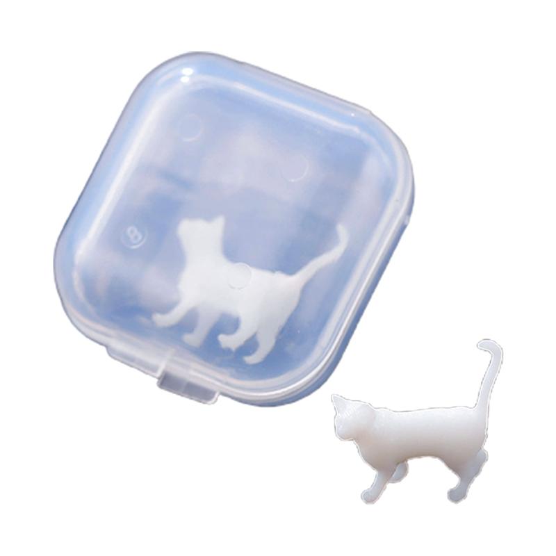 3D Diy Crystal Epoxy Material Filling Enclosed Simulation for Cat Model Micro Landscape Sitting for Cat Material Accesso