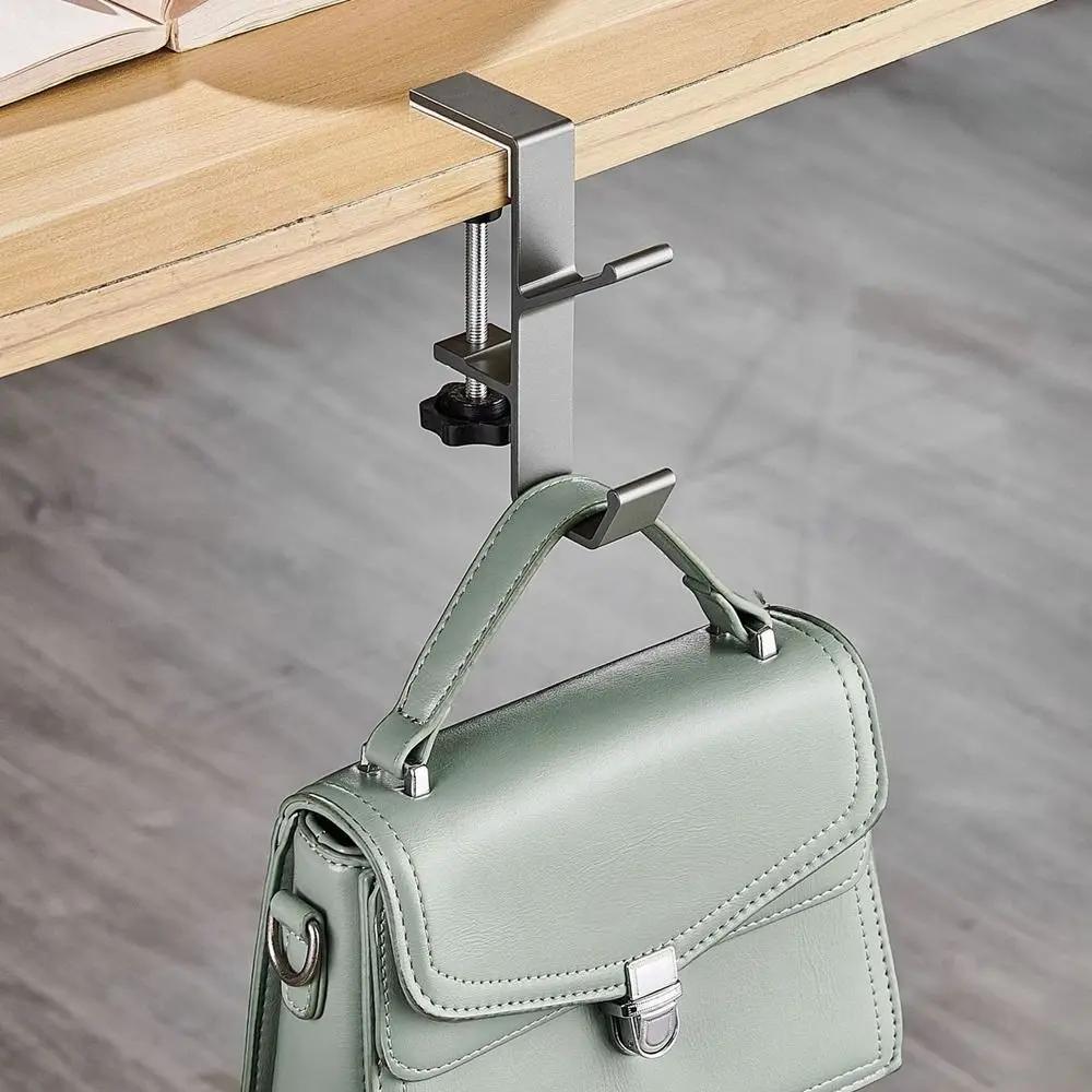 Portable Hanging Bag Hook Student Desk Side Hanging Bag Artifact Removable Mobile Handbag Holders Multi-functional Table Hook