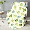 Cartoon Green Frog Flannel Blankets Warm Winter Travel Bedroom Sofa Bithday Gifts For Kids Soft Throw Blanket