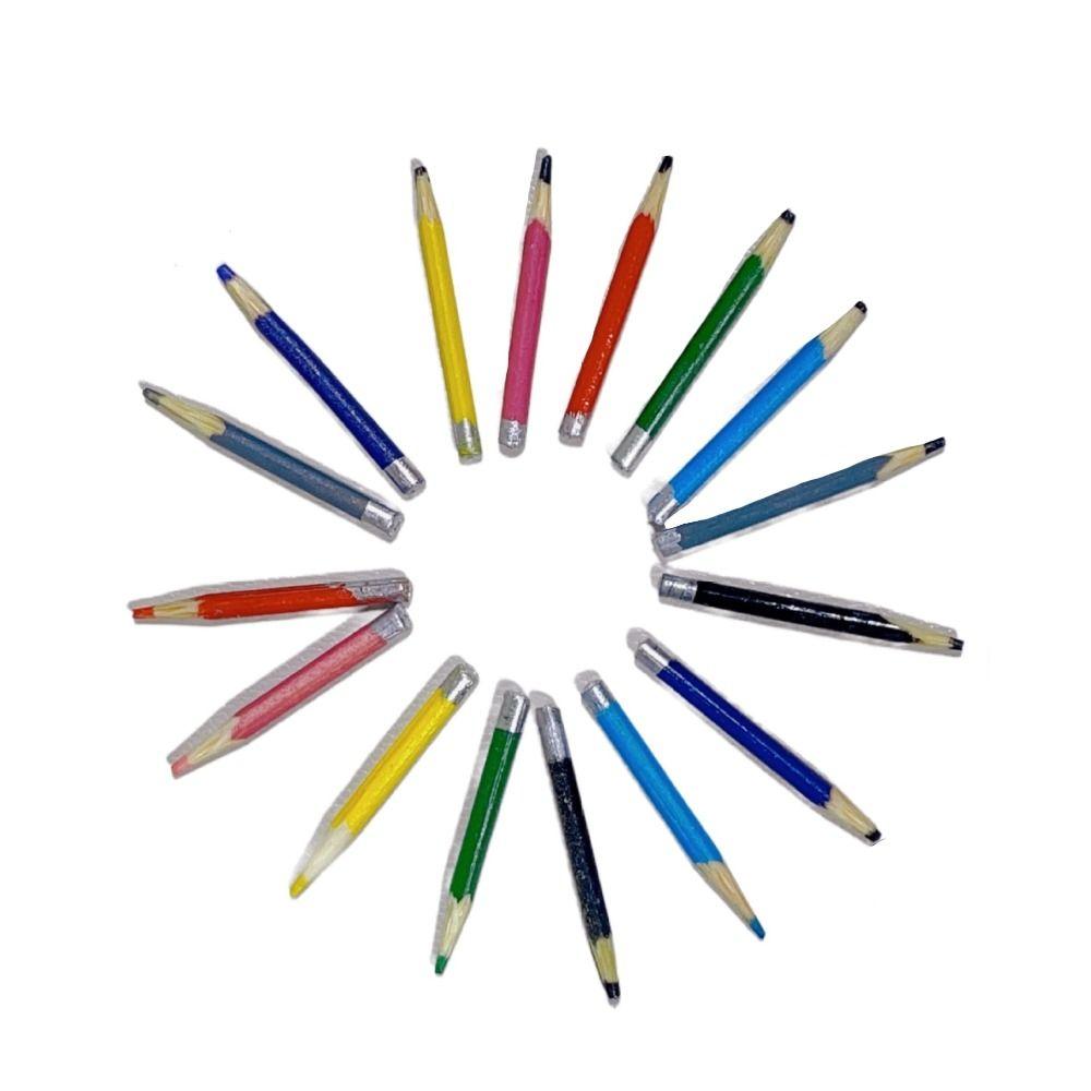 Simulation Dollhouse Pencils Pretend Play Miniature Pen Mini Colored Pencils  Home Decor