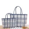 Summer Jelly Women Fashion Transparent Handbag Large Capacity Beach Bag Casual Woven Shopping Basket Tote MIT