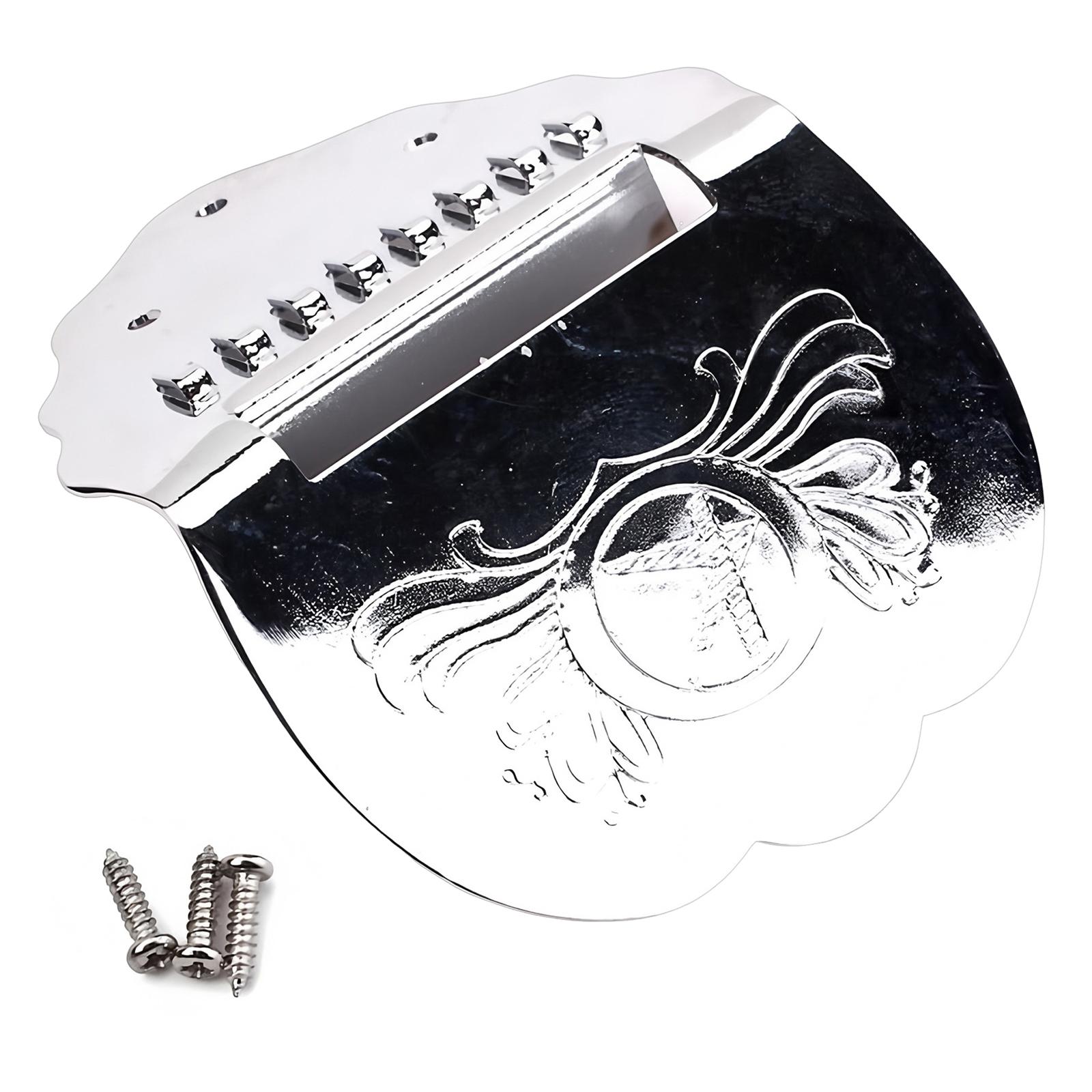 

Good Quality Mandolin Tailpiece Metal Improves Sound Clarity String Stability Easyly String Replacement