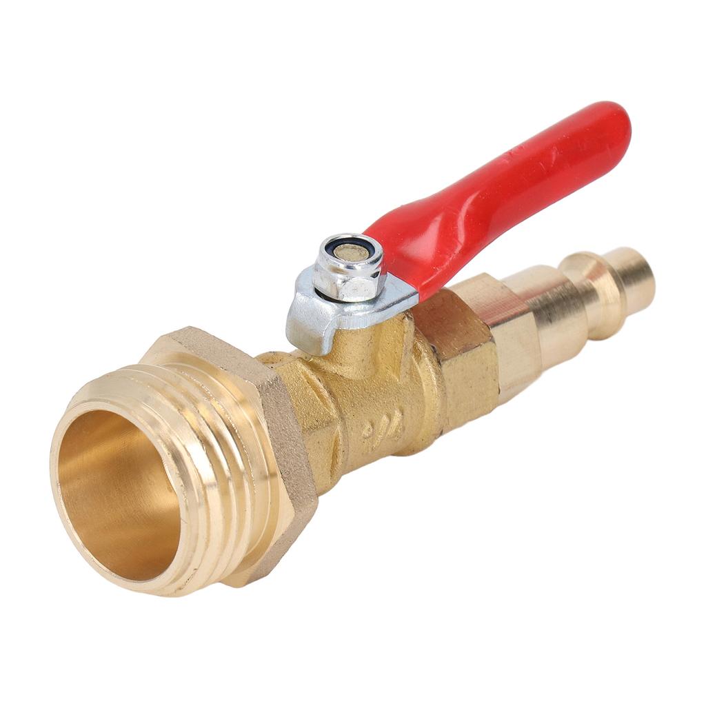 Brass Winterize Blowout Adapter 1 4in Male Quick Connector 3 4in Male GHT Thread Garden Irrigation Joints for RV Yachts