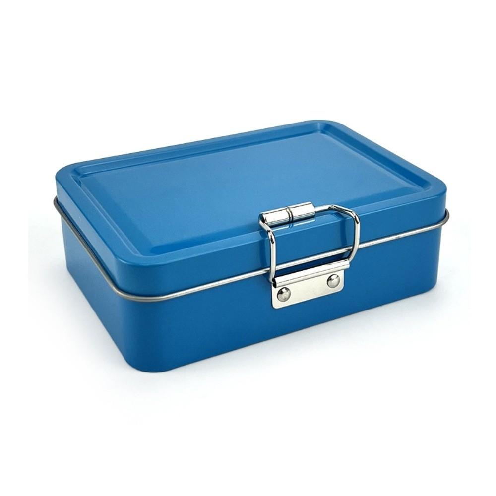 Solid Color Buckle Iron Box Metal Fishhook Organizer Case  Fishing Accessories