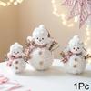 1PC Plush Modern Simplicity Knitted Handmade Christmas Desktop Doll Multi-element Ornament Festival Atmosphere