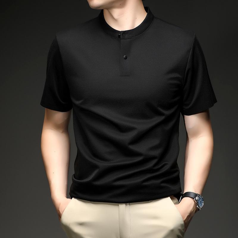 Men's Henley Short Sleeve Shirt Moisture Wicking Lightweight T-Shirts Casual Summer Basic Tee Shirt