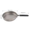Lixada 1100ml Titanium Fry Pan Ultralight Grill Frying Pan with Folding Handle for Outdoor Cooking Camping Hiking