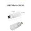 2x Car USB LED Rainbow Color 5V Retro LED Bulbs RGB Night Light Yellow Candle Style Camping Incandescent Decorative LED Lighting