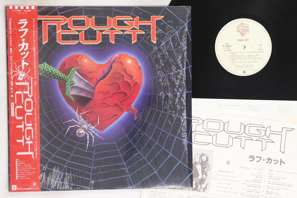 LP Record ROUGH CUTT - Rough Cutt P13084 WARNER BROS 1985 Japan Obi Rock Used