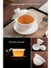 Lux Mutton Fat White Porcelain Kung Fu Tea Set: Gaiwan & Teacup with Portable Gift Box