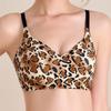 Women S Leopard Print Push Up Wirefree Backless Bra