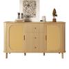 This Modern Sideboard with Drawers, Shelves and Metal Legs In Wood Look Is a Versatile Living Room Furniture Piece and an Absolute Must-have.