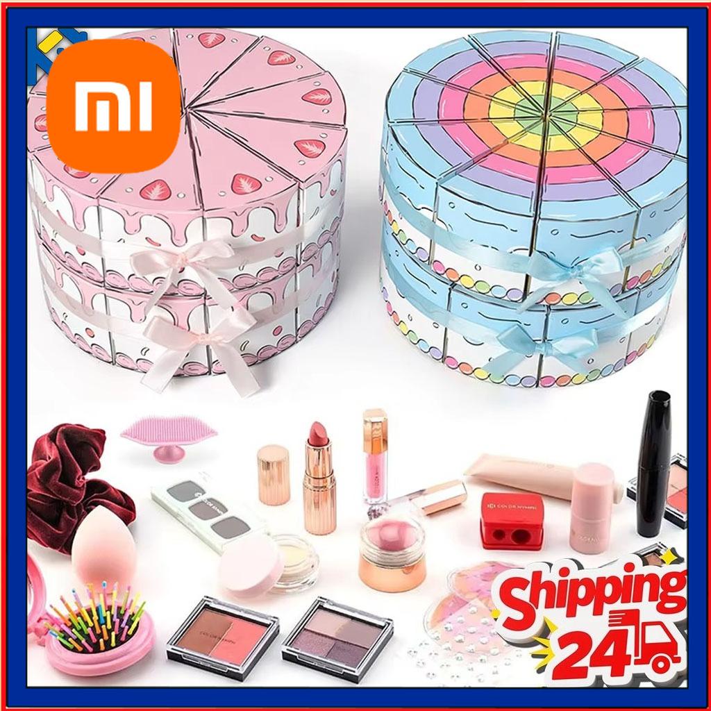 Xiaomi 1-20Bags Triangle Cake Shape Birthday Party Favor Box Creative Candy Holder Gift Box for Table Decoration Candy Buffet