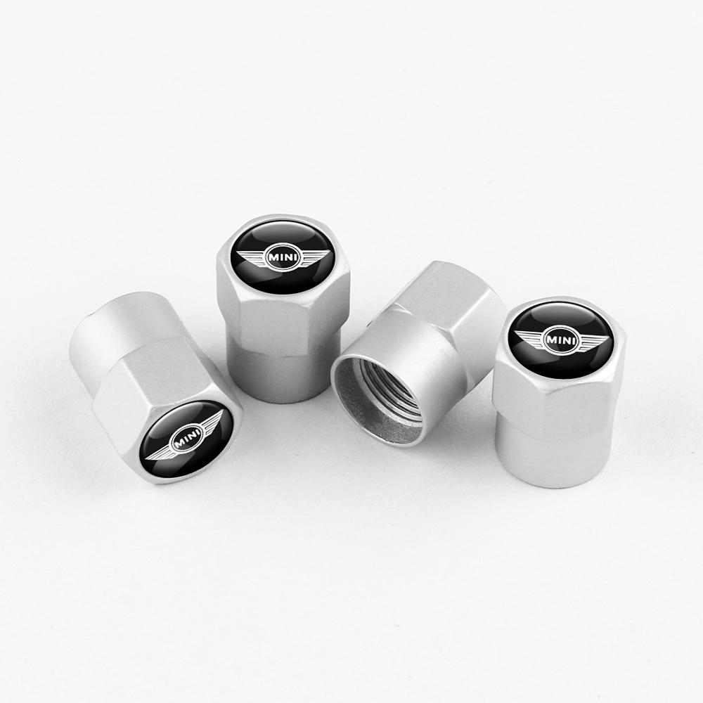 

4pcs Metal Alloy Cars Motorcycles Tire Valve Cap Dust Protection Cover For Mini Cooper One S R50 R53 R56 R57 R58 R59 Accessories