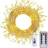 Solar Copper LED Firecracker String Lights – Multi-Function Christmas Tree Decorations