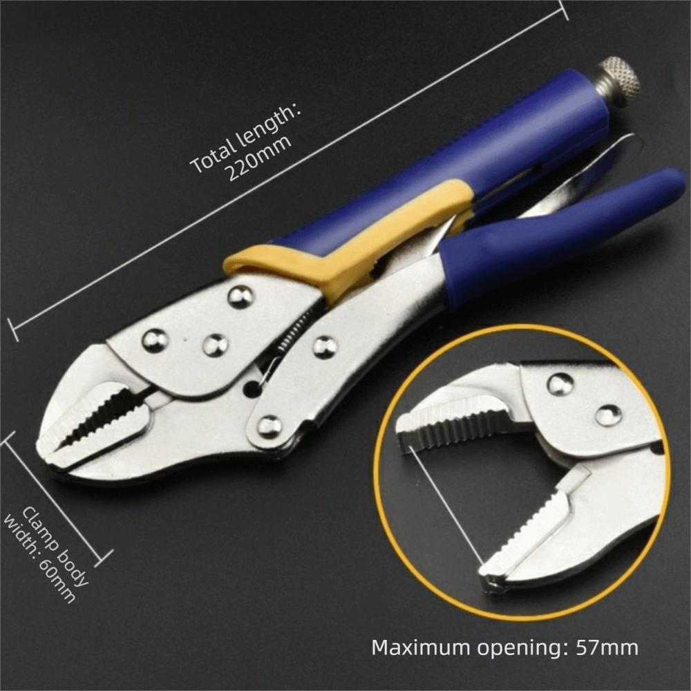 Heavy-Duty Locking Pliers Metal Round Nose Pliers Durable Clamp Pliers  Mechanical Repair