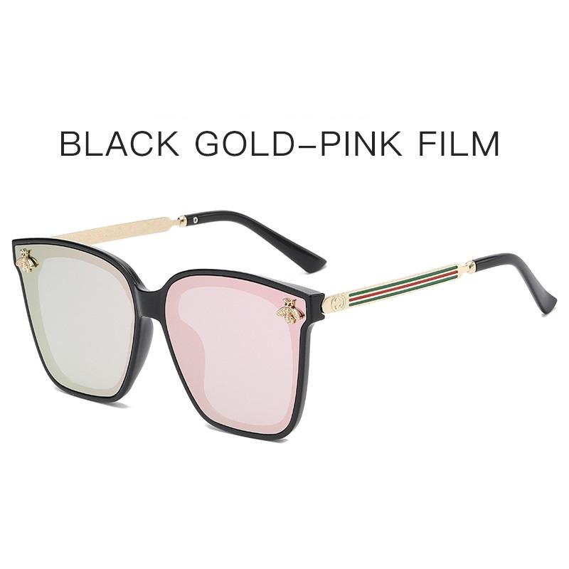 Luxury Bee Fashion Sunglasses For Men And Women Glamour Designer Ladies Sun Glasses Square Trend Eyewear Uv400