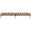 Bed Frame Rustic Oak Design 80 x 200 cm Engineered Wood