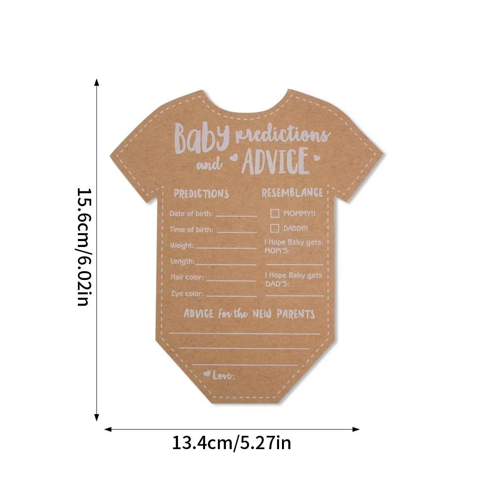 Kraft Paper Baby Gender Reveal Cards Activity Cards Hanging Ornaments Baby Shower Predictions Cards Decorations Cards