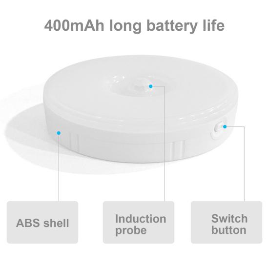 Nachtlicht mit Bewegungsmelder, blendfrei, magnetisch, langlebig, dimmbare LED-Nachttischlampe für den Kleiderschrank