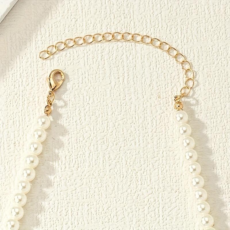 Simple Cross Pendant, Pearl Necklace, Retro Style Niche Design Sense, Same Item.