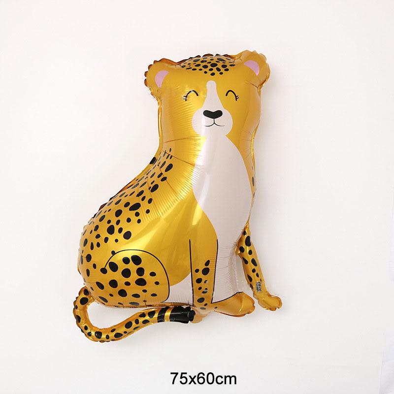 

4D стоячий лев динозавр животное фольгированные шары дети джунгли сафари украшение на день рождения игрушка подарок гелиевые воздушные шары other леопардовый