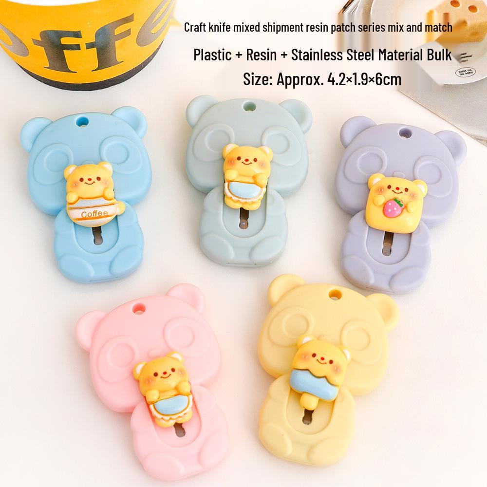 Mini Bear Craft Knife - Portable Box Opener for Students and Office, High-Quality Paper Cutting Tool