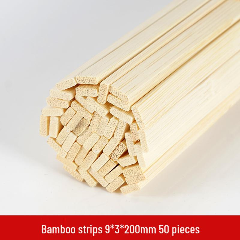 Bamboo and Wooden Craft Sticks: DIY Model Strips and Slices