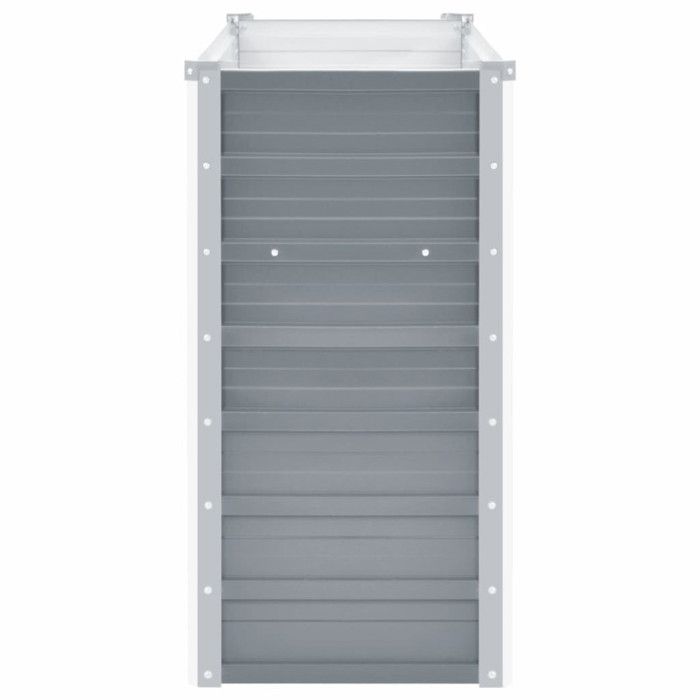 VidaXL Lit surélevé de jardin Acier galvanisé 160x40x77 cm Gris