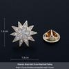 Stylish Sunflower Brooch – Unisex Luxury Micro-Paved Zirconia Lapel Pin