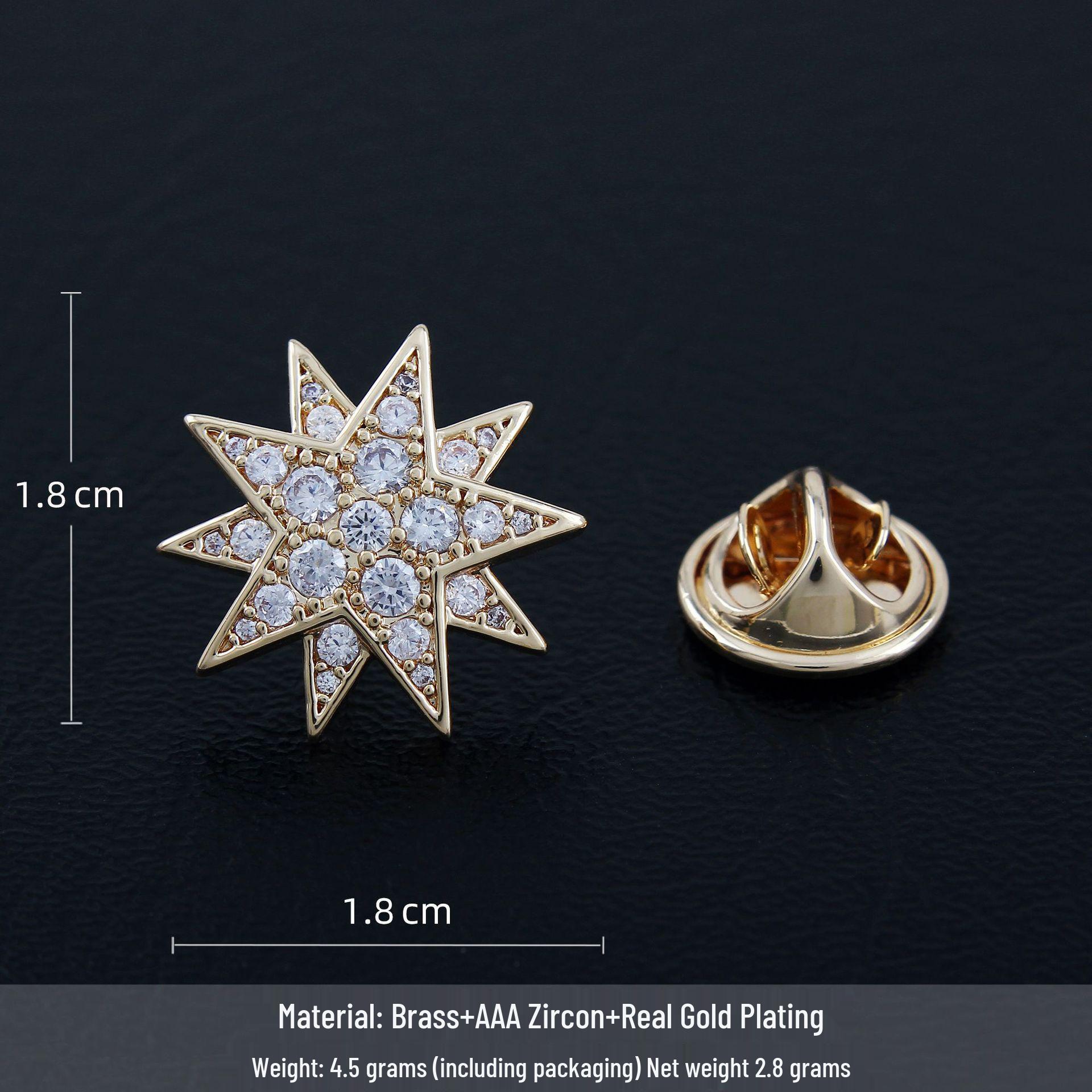 Stylish Sunflower Brooch – Unisex Luxury Micro-Paved Zirconia Lapel Pin