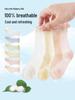 Minliu Breathable Mulberry Silk Baby Socks - Cool, Seamless, No-Tightening, Solid Color Summer Mesh Design