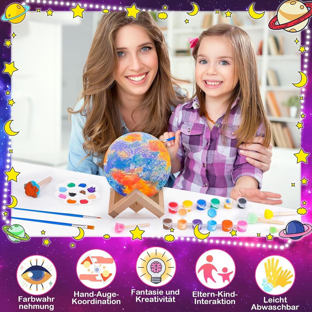 Craft Set Children from 6-10 Years:Girls Gifts 7-11 Years Crafts for Girls 8-11Years Night Light Children