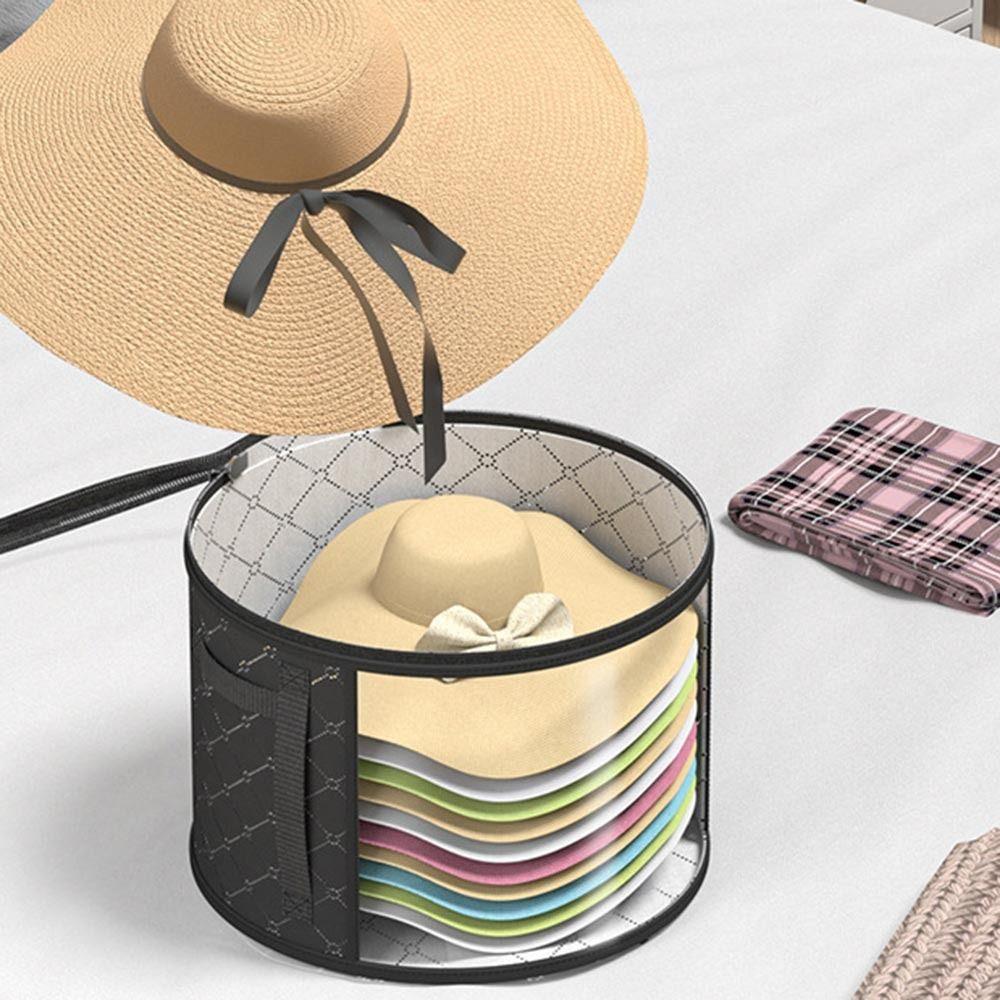 Universal Hat Storage Bucket Clear Window Hat Storage Case Hat OrganizerCloset Organization