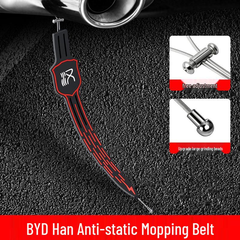 Anti-Static Exhaust Pipe Eliminator for BYD Han Cars with Hanging Mop Belt