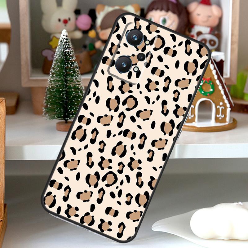 Leopard Print Pattern Cow For OPPO Realme C55 C35 C33 C31 C30 C25 C21Y C11 GT Neo 5 3T 2T Realme 10 9 11 Pro Plus Case