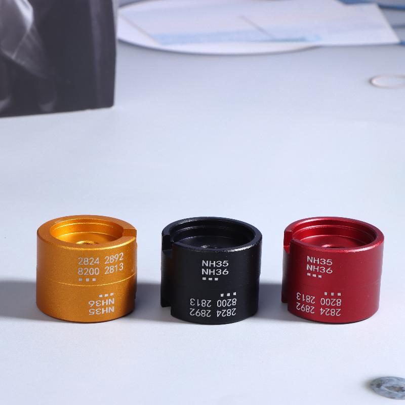 Universal Watch Movement Holder Bracket Double-Sided Aluminum Base Watch Repair Tools Nh35 Nh36 2824 2892 8200