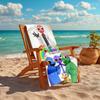 Personalized Customized Proof Beach Towel with Rainbow Friends Pattern - Soft, Absorbent,quick-drying,perfect Swimming,camping&bathing