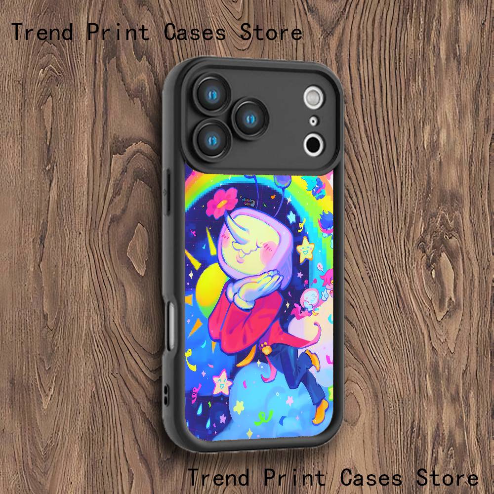 Tenna D-DeltaruneS Phone Case For iPhone 17,16,15,14,13,12,11,Pro,Max,Plus,X,XS,SE4,E,Mini Black Thickened Border Case