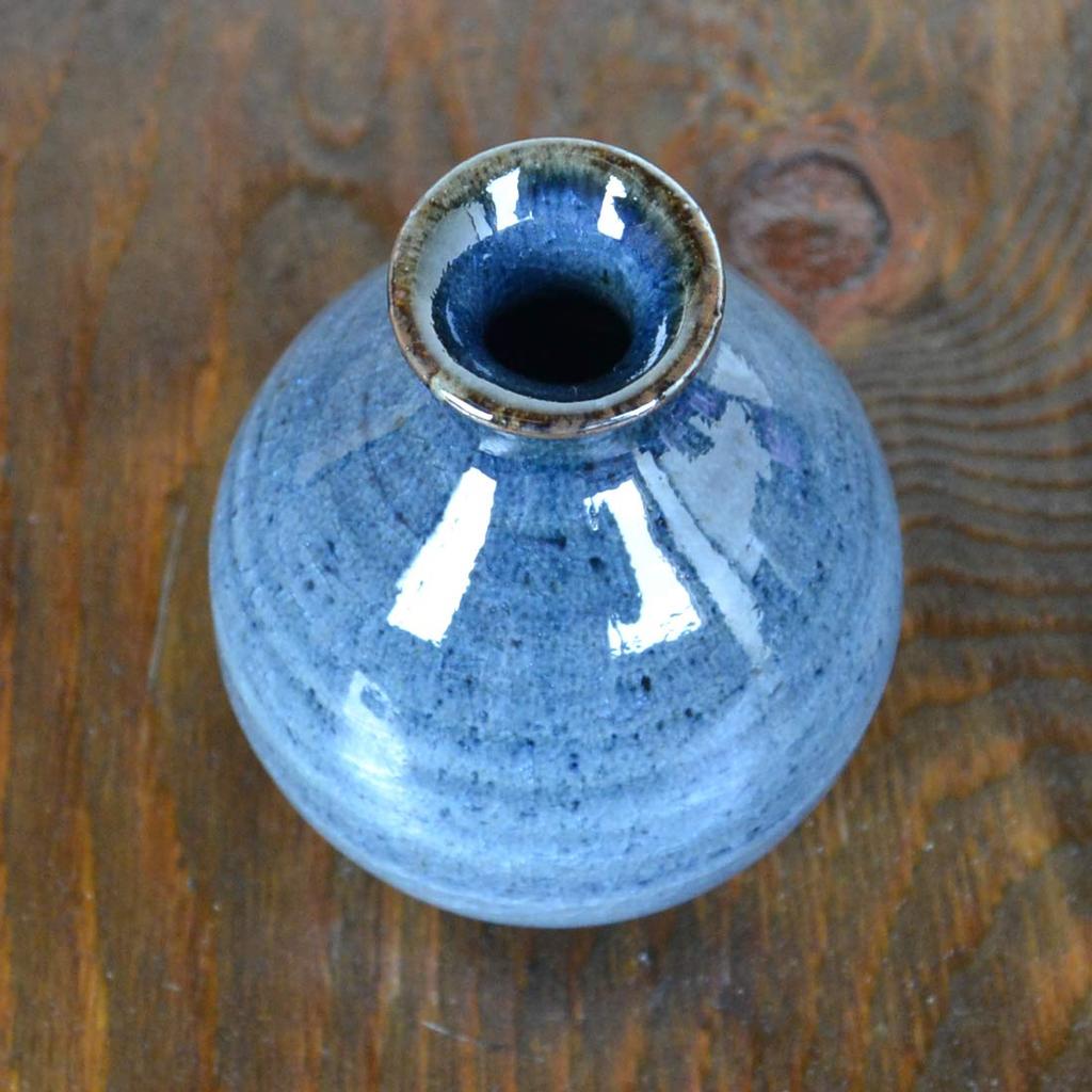 Denní džbánek na saké a zarážka Arita Indigo se zprávou Vyrobeno v Ideální pro dárkovou sadu pro otce, Sada, Nádobí, Modrá, Kartička, Japonsko, Den otců.