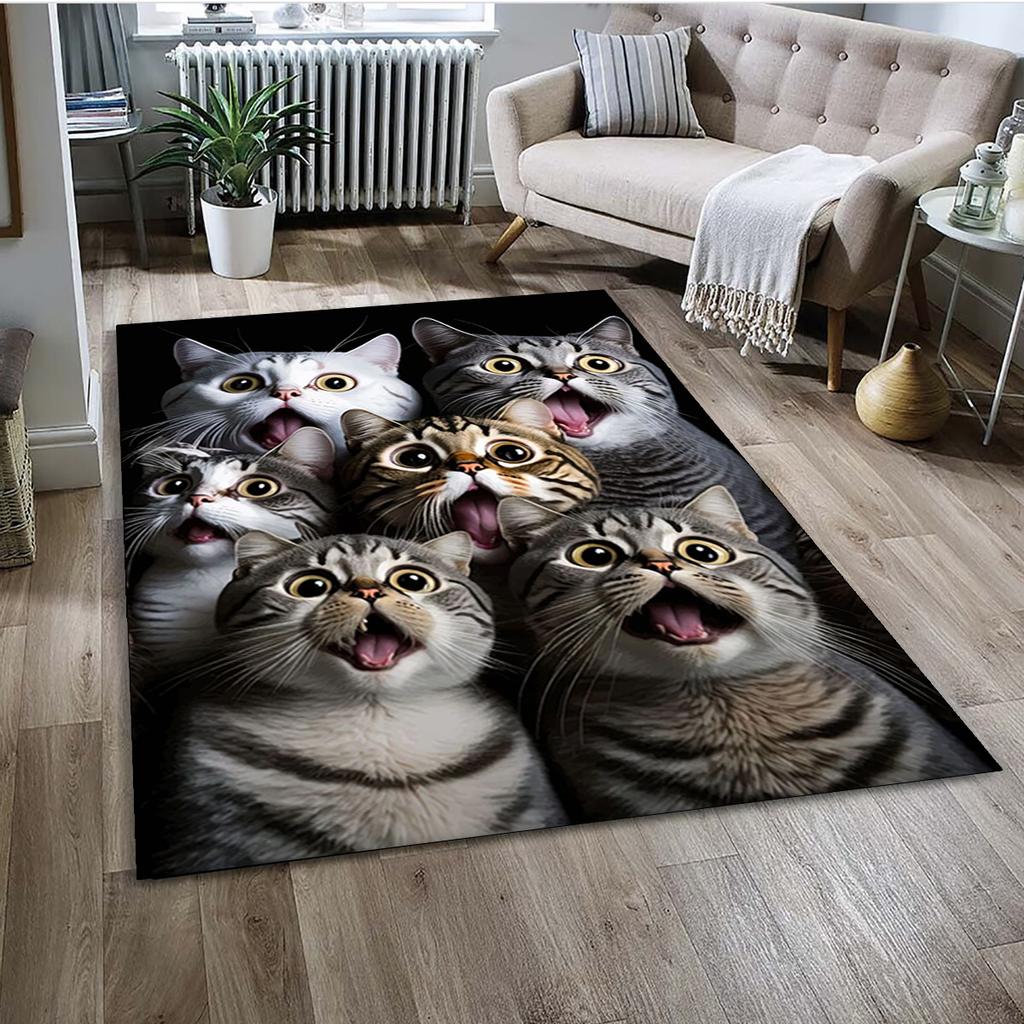 27 Style Cartoon Cute Calico Cat,Persian Cat,Ragdoll Carpet Rug for Home Living Room Bedroom Sofa Doormat Decor,kid Non-slip