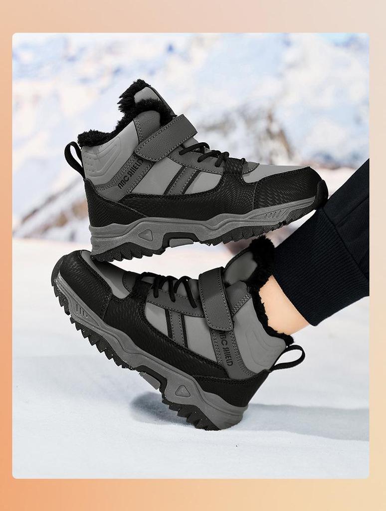 2025 Winter Kids' Snow Boots and Unisex Warm Cotton Travel Shoes