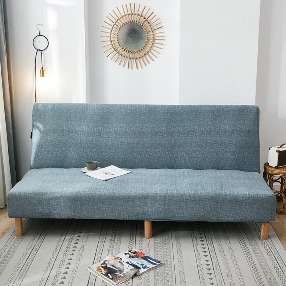 

Stretchable Sofa Slipcover Full Coverage Universal Fit Easy to Install Fabric Couch Cover for Armless Sofa Small 160-190 cm