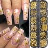 Xiaomi 12 Grids Golden Silvery Starlight Nails Art Charms Moon Cross Star Design Alloy Studs Nail Art Decoration DIY Manicure Supplies