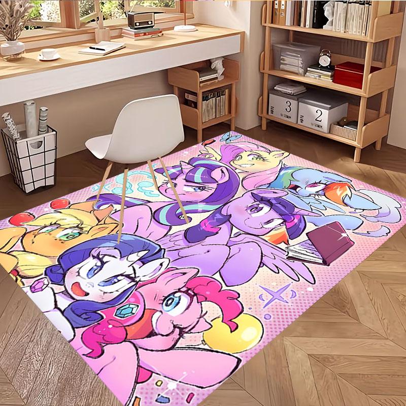 My Little Pony Print Rug, Washable Floor Carpet, For Entryway Dorm Laundry Room Office Study, Home Decor Birthday Christmas Gift